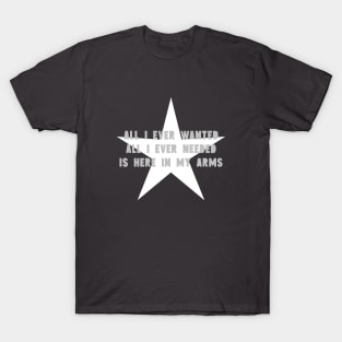 All I Ever Wanted, star, silver T-Shirt